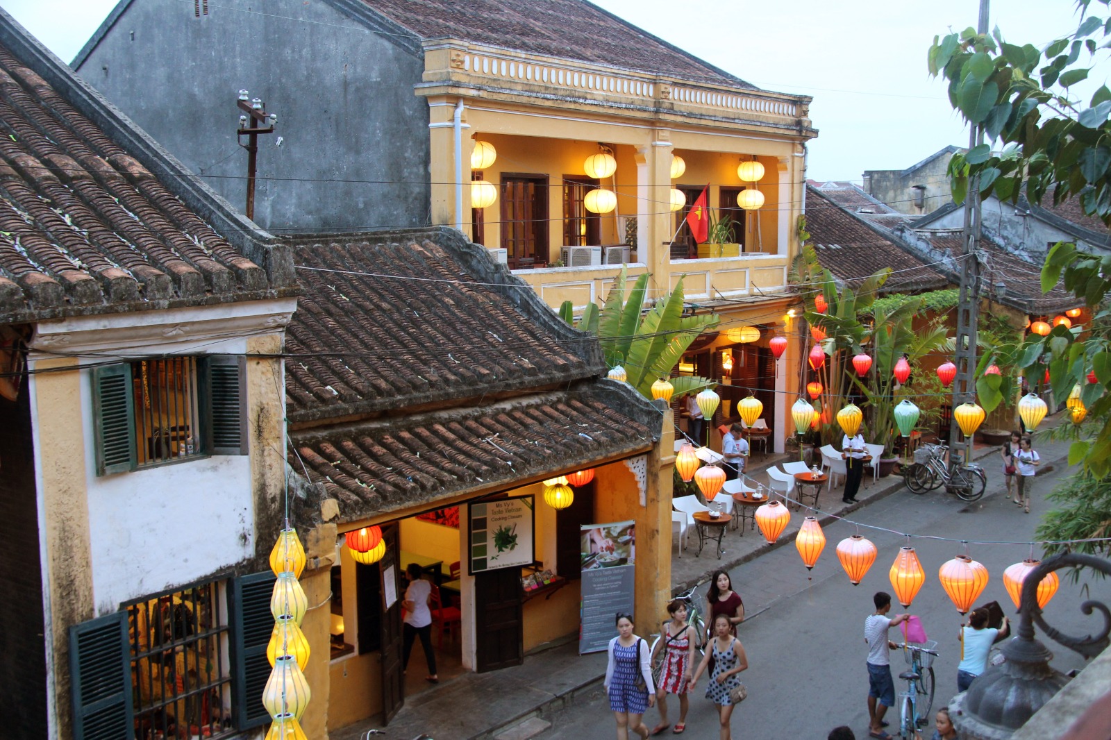 mooi straatbeeld in Vietnam