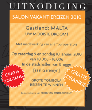 Uitnodiging Vakantiereizen 2010